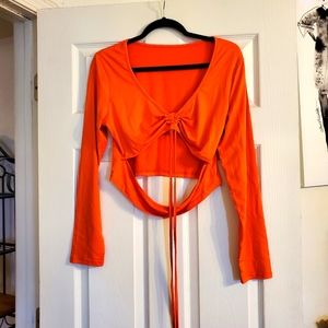 Orange top L NWOT